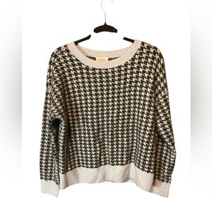 LOFT Houndstooth Sweater Size Medium